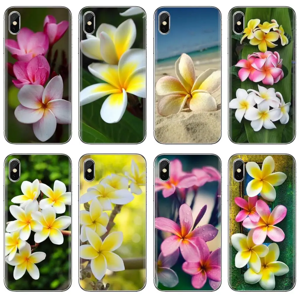 

Group of beautiful frangipani flowers Soft Cover For iPhone iPod Touch 11 12 Pro 4 4S 5 5S SE 5C 6 6S 7 8 X XR XS Plus Max 2020