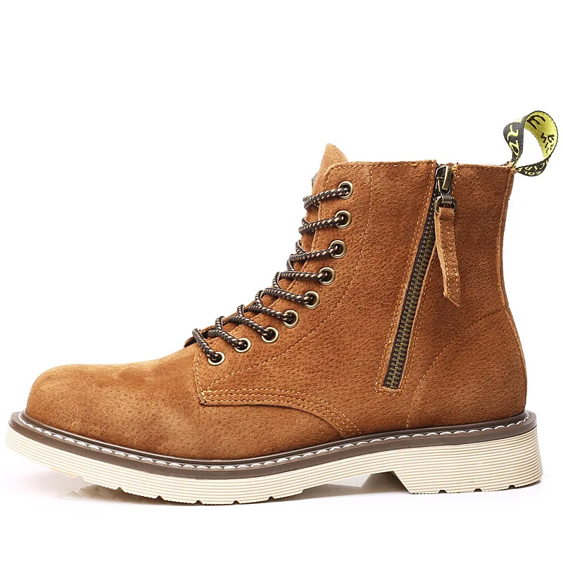 Winter Genuine leather plush sneakers men hiking shoes outdoor warm man boots sport retro fashion Martin 2019 |