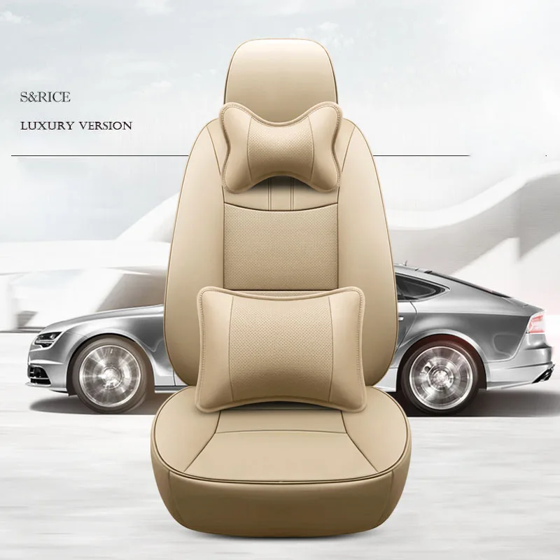 Чехол из воловьей кожи на сиденье автомобиля 7 сидений кожаный для Cadillac Escalade SRX Audi