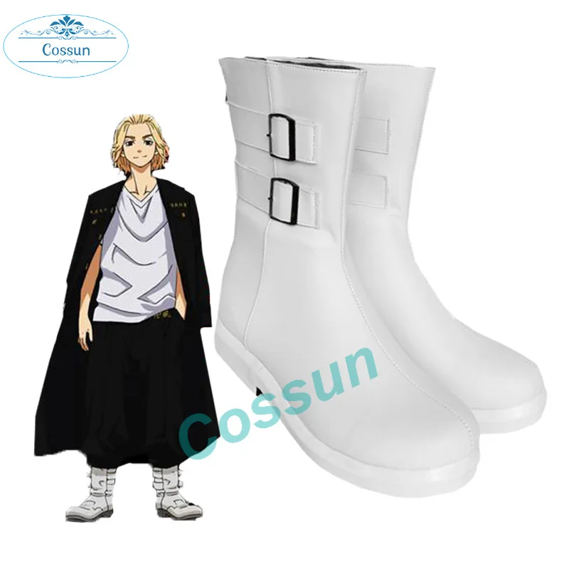 

Sano Manjiro Cosplay Shoes Anime Tokyo Revengers Mikey Boot Trench Shoes for Halloween Carnival Boots Prop Custom Made