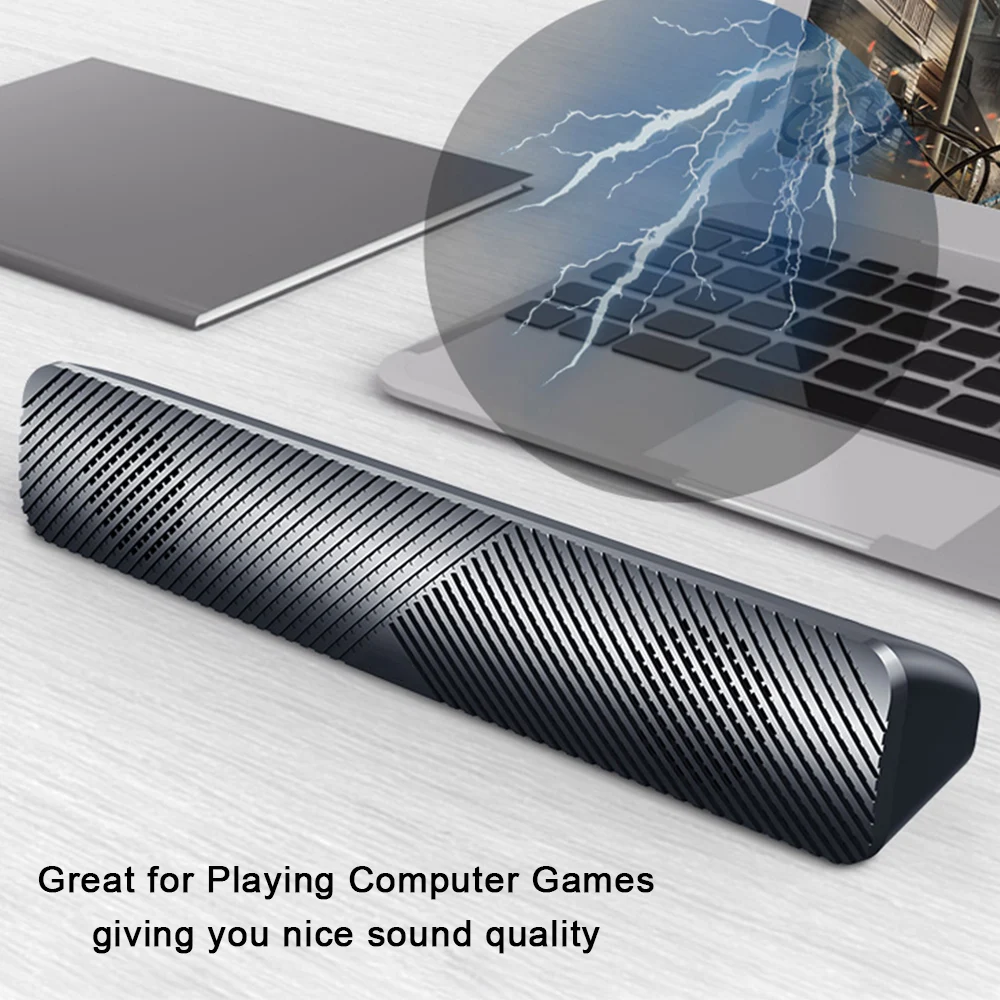 Портативная эргономичная колонка компьютерная стерео 4D hi-fi звук Проводная