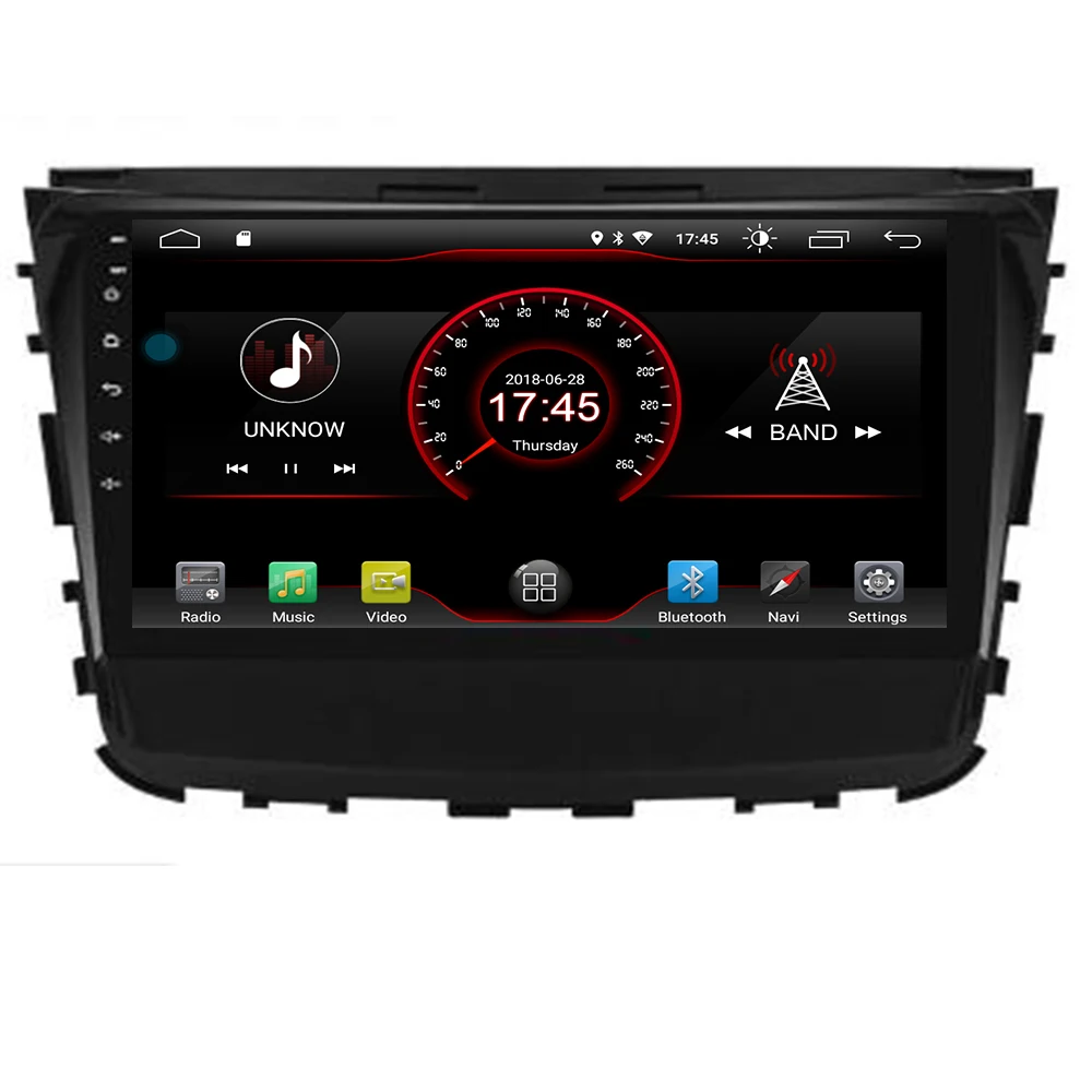 

9" octa core 1280*720 QLED screen Android 10 Car video player GPS Navigation for Ssangyong rexton 2018-2020