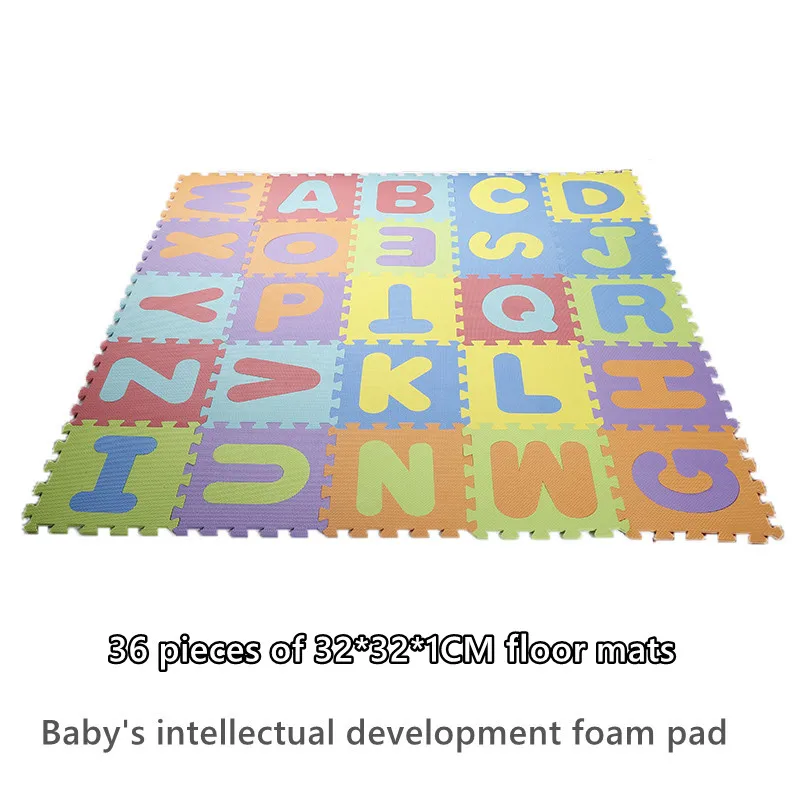 

36pcs EVA Foam Puzzle Play Mat Kids Rugs Toys Carpet For Children Exercise Floor Tiles Safety Kids Toys Each 32*32*1CM HWC