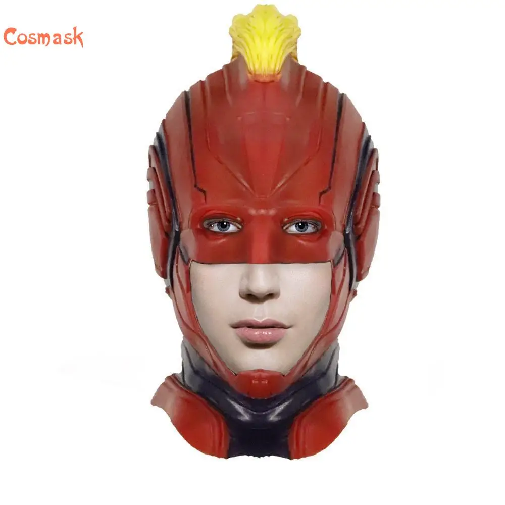 Cosmask Хэллоуин костюм капитана шлем автоматические сварочные маски Кэрол Дэнверс