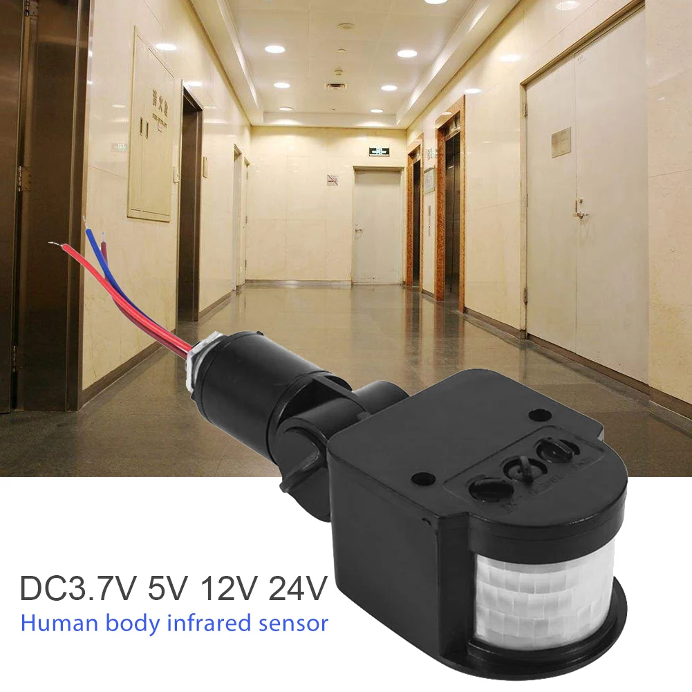 DC3.7V 5V 12V 24V движения PIR Сенсор детектор настенный светильник переключатель