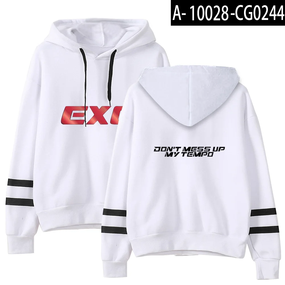 EXO толстовка с капюшоном эксклюзивные корейские толстовки с длинными рукавами женская модная повседневная зимняя теплая Кепка, толстовка S-2XL - Цвет: 3