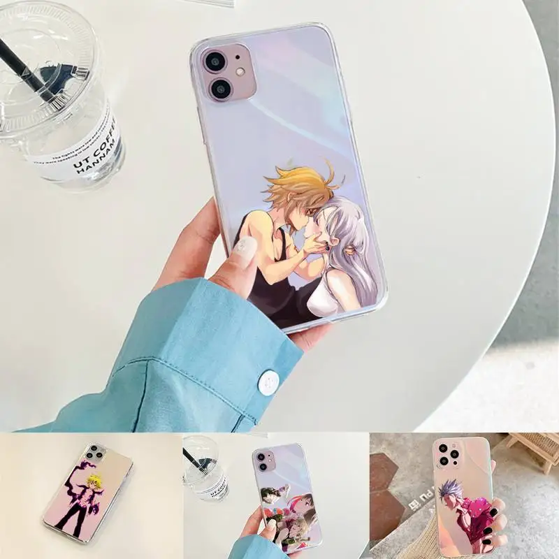 

anime seven deadly sins Phone Case for iPhone xiaomi redmi 7 8 9 11 12 10 S X XS XR MINI Pro Max Plus laser Transparent