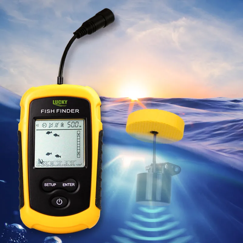 Wired Fish Finder Sonar Fishing Finder English HD Underwater 0.6-100m Muddy Water Smart Fishing Gear Fishing Gear enlarge