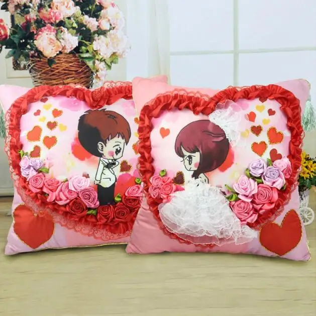 Новинка набор подушек 45x45 см в раннем стиле Набор наволочек ручной работы сделай