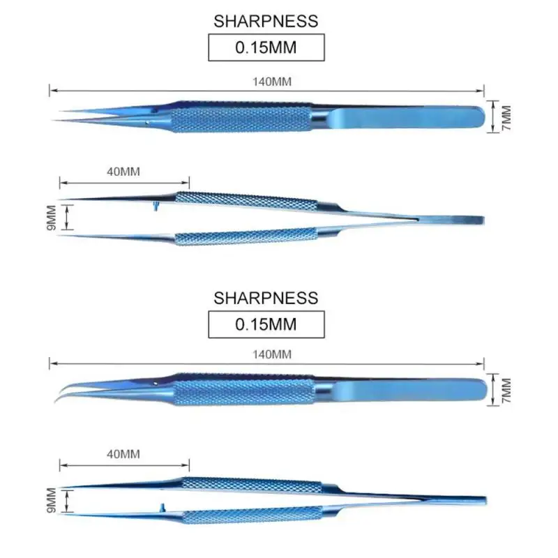 

Titanium Alloy Tweezers Professional Maintenance Tool 0.15mm Edge Precision Fingerprint Tweezers Phone Main Board Copper Wire