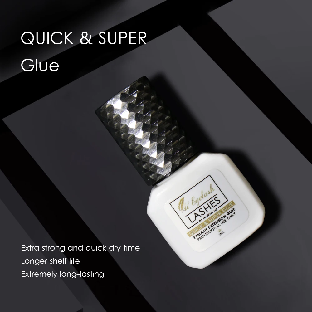 Eyelash Glue Private Label 1s Drying Best Latex Free Lash Adhesive 6-8 Weeks 5ml Korea Super | Красота и здоровье