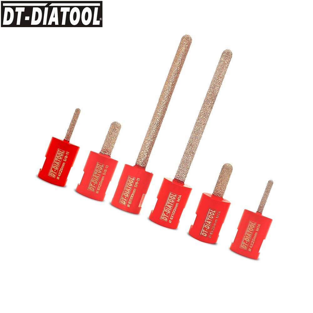 

2pcs 4mm/8mm Diamond Milling Mortar Raking Bits For Mortar Raking Brick Removal Finger Bits for Tile Marble Ceramic Granite