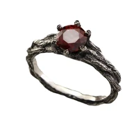simple red diamond ring for womens wedding anniversary gift size 6 11