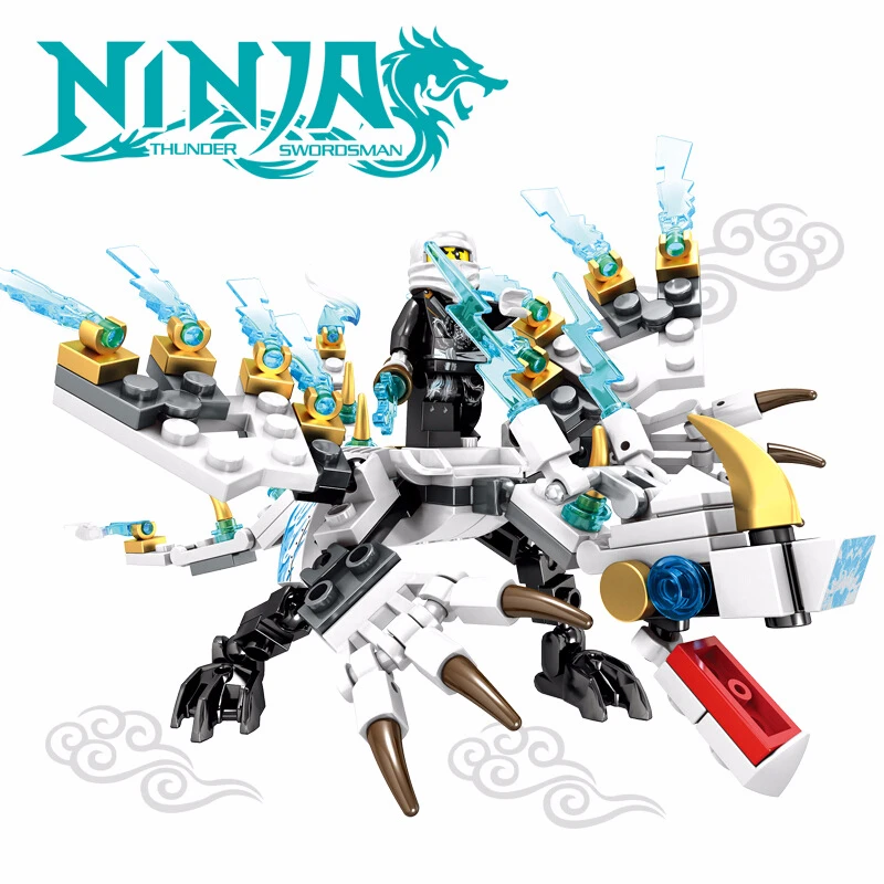 Sembo 8600 Ninja Flying Ninjagoing Dragon Zane Playmobil блоки игрушки Совместимые Legoingly одиночные фигурки