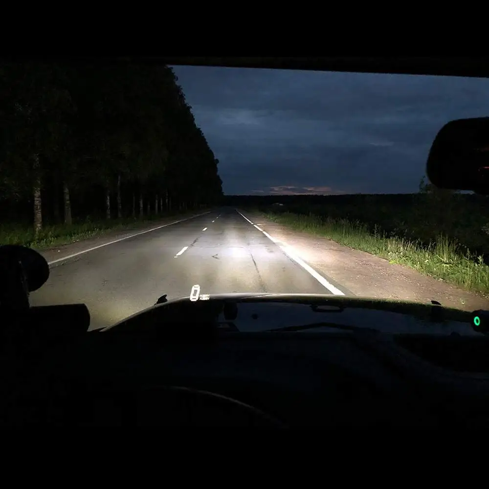 Фары светодиодные круглые 7 дюймов ДХО/желтый свет для Hummer H1 | Автомобили и