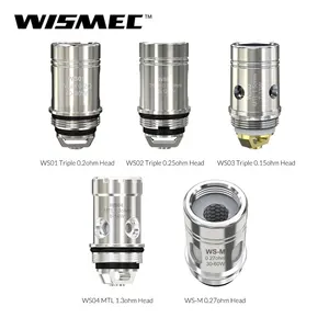 Оригинальная катушка Wismec WS WS01 0. 2ohmWS02 0. 25ohmWS03 1. 5ohmWS04 1.3ohm головкаWS-M 0.27ohm для Sinuous solo