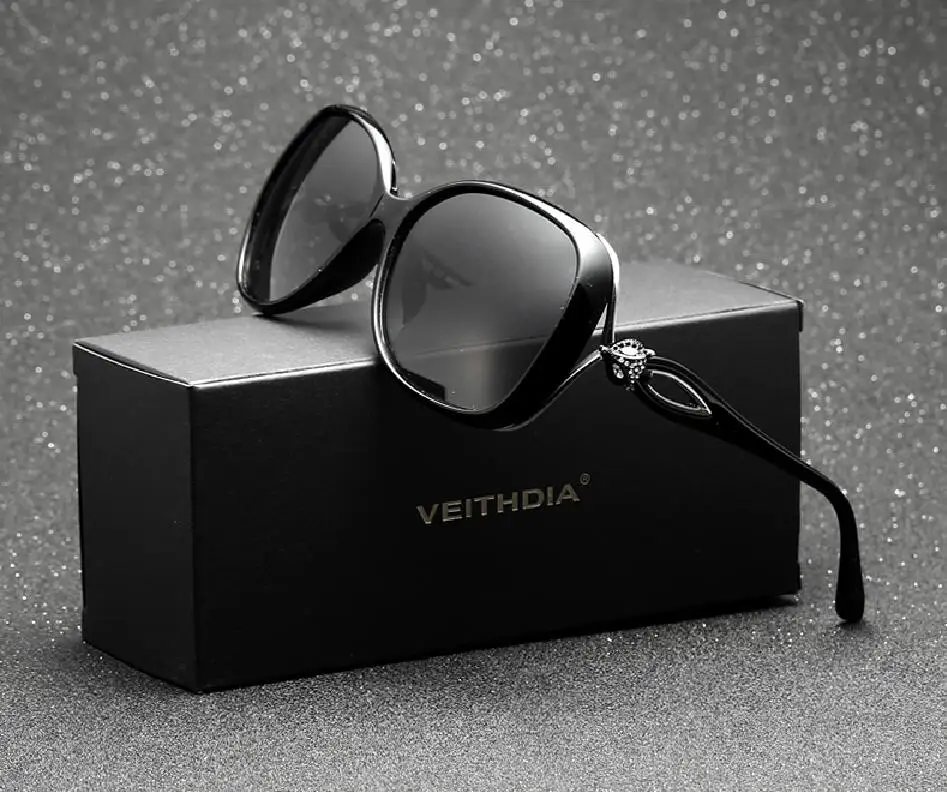 Бренд VEITHDIA леопардовые дизайнерские женские солнцезащитные очки Винтажные