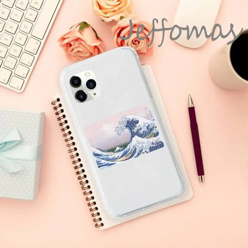 

The Big Wave of kanagawa Phone Case Transparent for iPhone 11 12 mini pro XS MAX 8 7 6 6S Plus X 5S SE 2020 XR