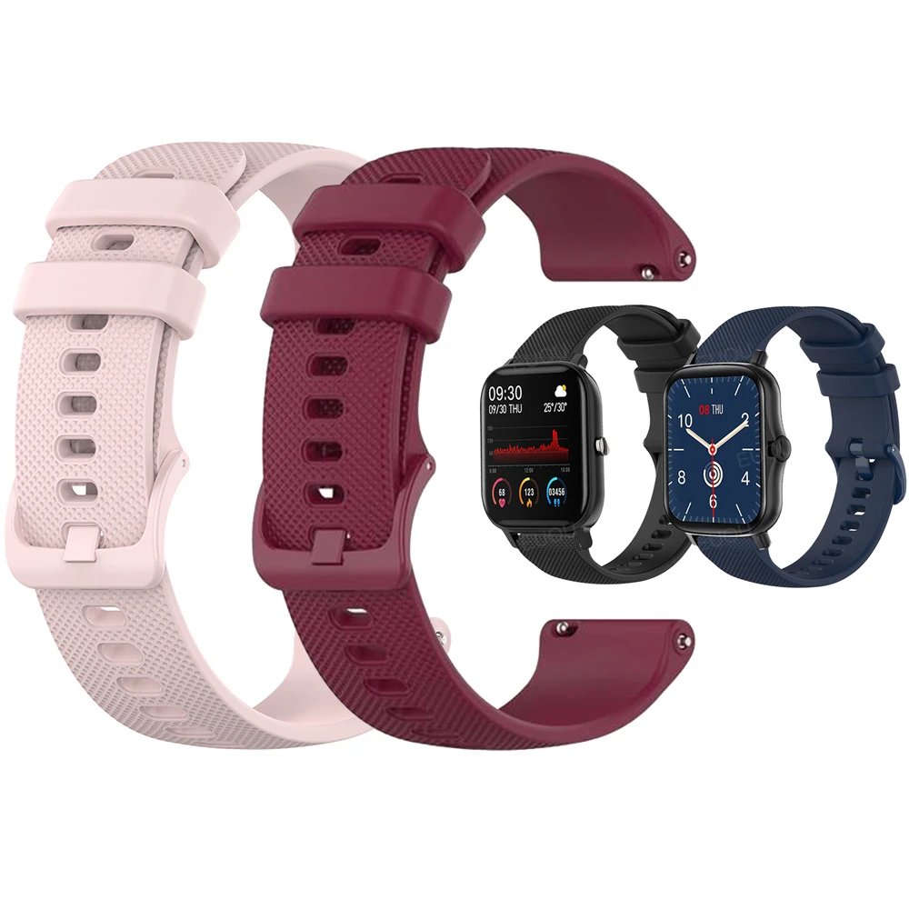 For COLMI P8 Plus Silicone Strap Wristband Smart Watch Band For COLMI P9 P12 Land/V23 Pro Watchband Bracelet Replace Accessories