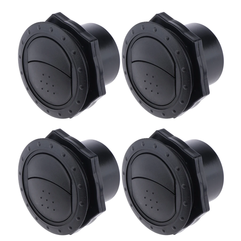 

4Pcs Roof Ventilation Air Vent Outlet for Marine RV Yacht 70mmx45mm - Black