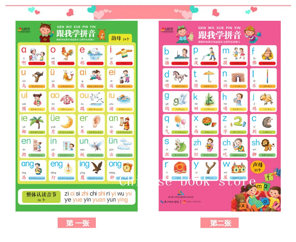 Phonetic DVD Pinyin учебник книга Flipchart изучение китайских книг первая для ребенка книги