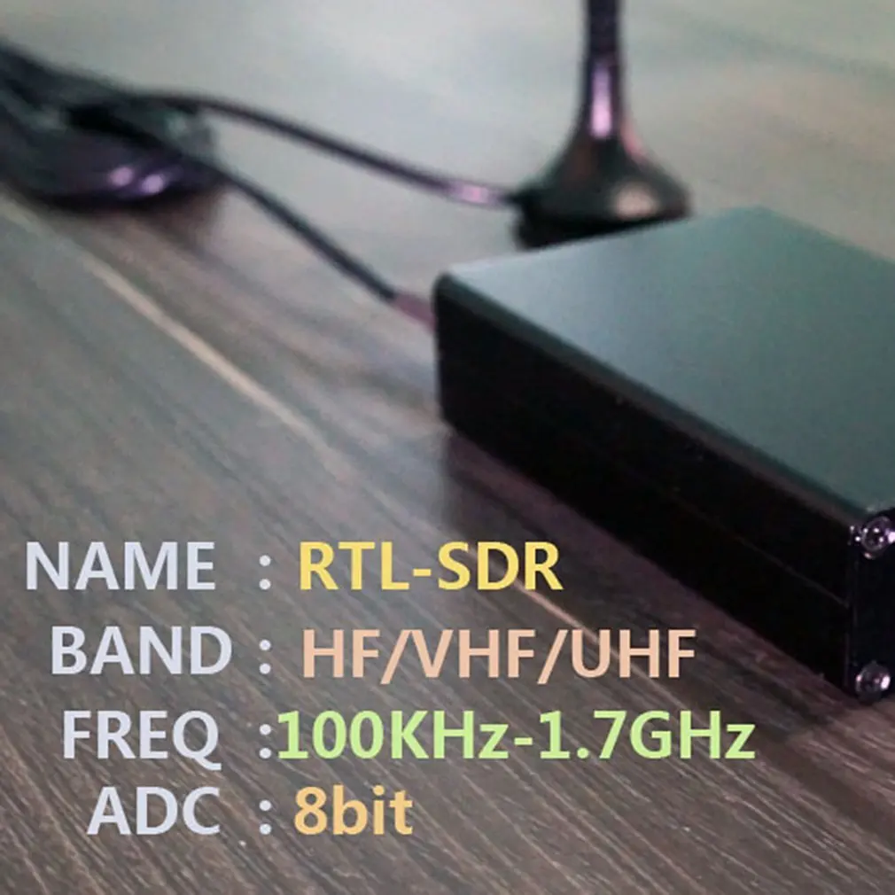 

Radio Receiver 100KHz-1.7GHz Full Band UV HF RTL-SDR USB Tuner RTLSDR USB Dongle With RTL2832u R820t2 RTL SDR Receiver