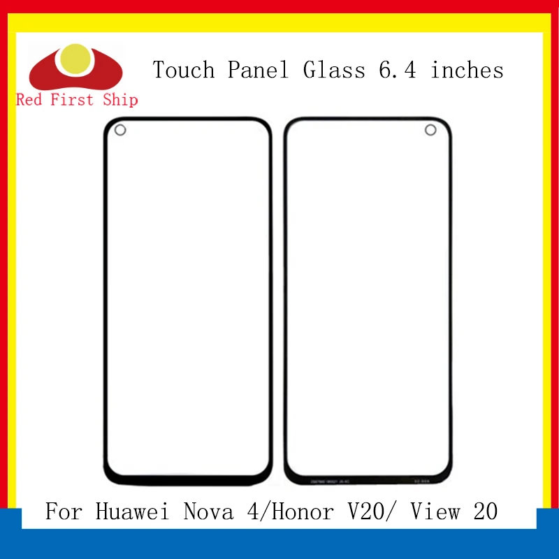10 шт./лот сенсорный экран для huawei Nova 4 Honor View 20 Сенсорная панель передняя внешняя