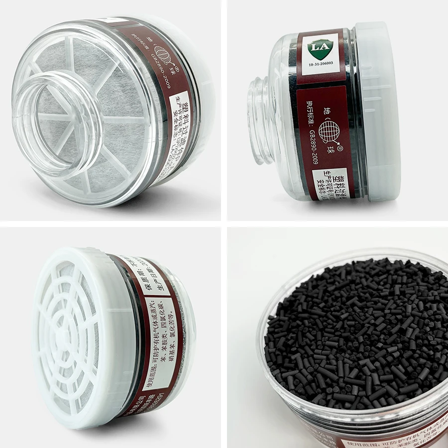 Резиновая маска на все лицо формальдегид загрязнению защитный респиратор