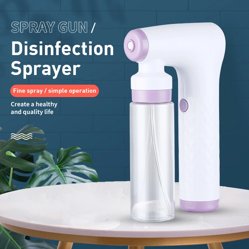 

Rechargeable Nano Atomization Disinfection Spray Gun 2000MAH Small Handheld Disinfection Spray ABS Wireless Atomizer