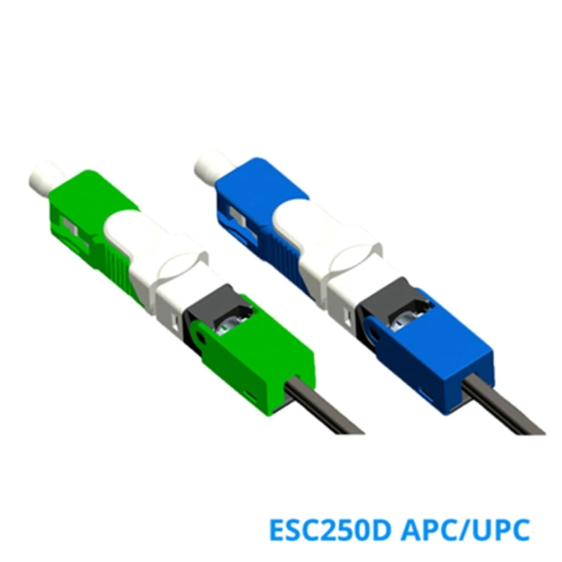 

100 Pcs High Stability Leather Thread Quick Connector High Security Cold Connector for FTTH ABS Material Blue/Green
