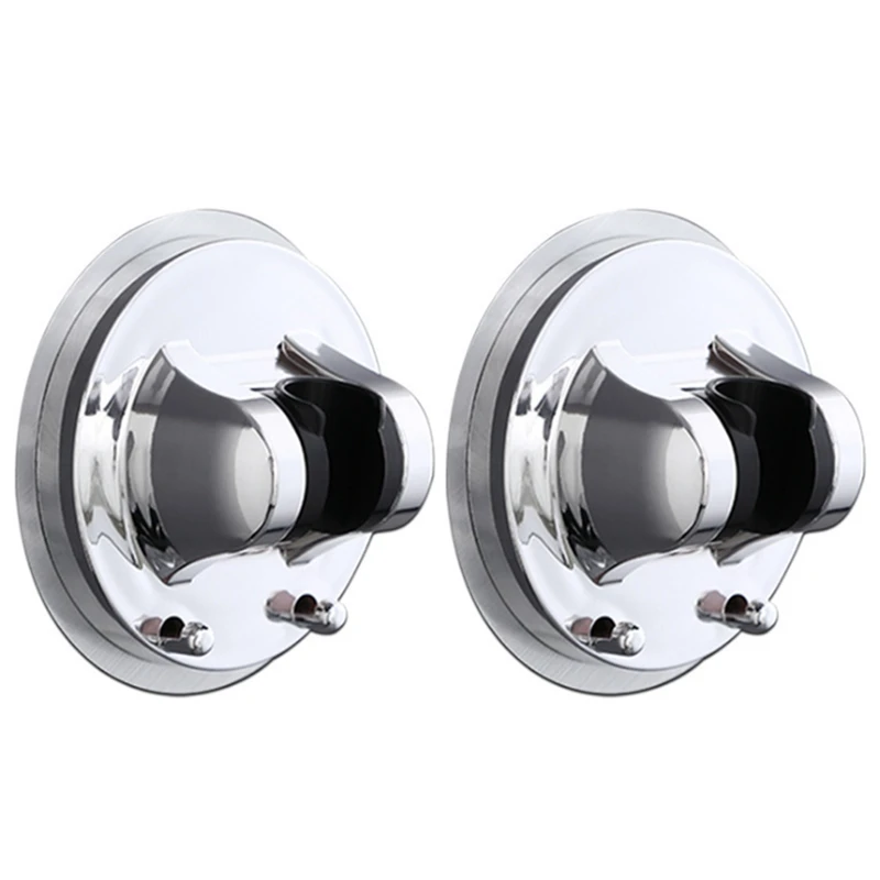 

2PCS Adjustable Shower Head Holder Self-Adhesive Handheld Showerhead Rack Punch-Free Bathroom Wall Mount Bracket