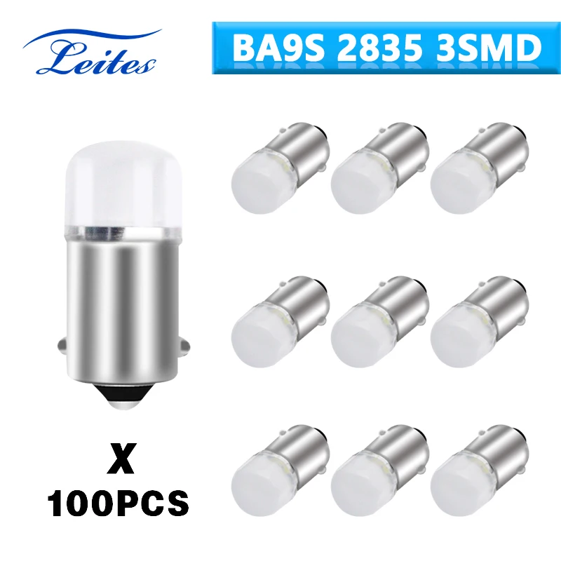 

Светодиодсветильник габаритные огни T10 BA9S 100 3SMD Canbus W5W с клиновидным цоколем, 2835 шт., для Hyundai Solaris Accent i30 ix35 i20 Elantra
