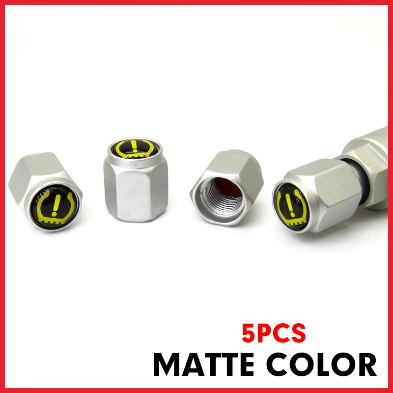 

5 шт. TPMS колпачок клапана для шин надувной рот с анти-утечкой автомобильные аксессуары для колес черный алюминиевый цвет ружья