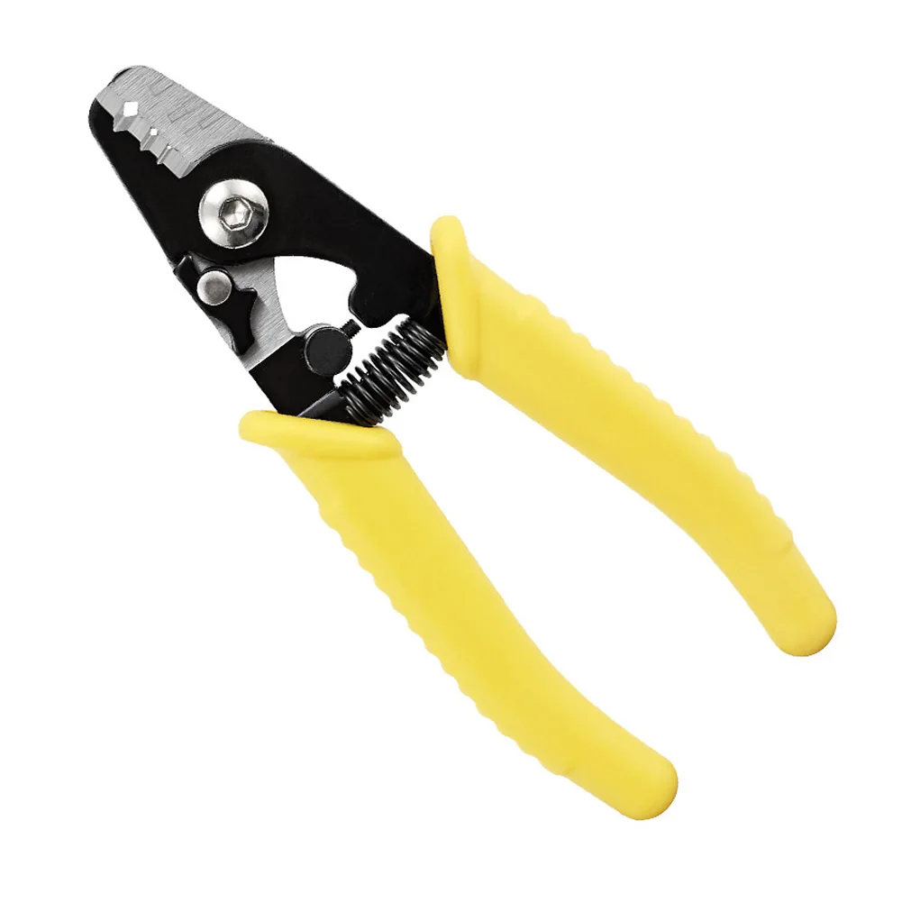 

Wire Stripper Multi-Purpose Fiber Optic Stripping Tool Stranded Wire Pliers Three-Hole Segmented Stripping And Non-Slip Handle
