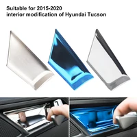 car interior door bowl protector door handle trim sticker stainless steel for hyundai tucson 2015 2016 2017 2018 2019 4pcsset