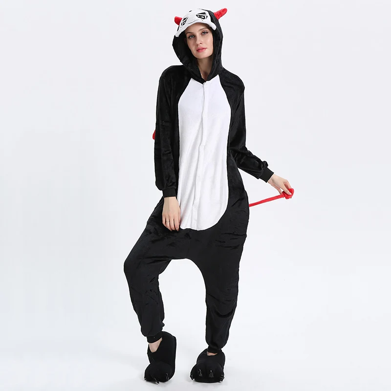 Зимние пижамы в виде животных пижамные комплекты с единорогом фланелевая стежка