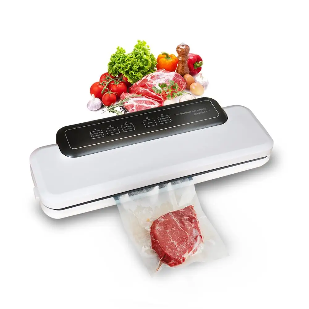 

Automatic Vacuum Sealer Packer Vacuum Air Sealing Packing Machine For Food Preservation Dry, Wet, Soft Food with Free 10pcs Bags