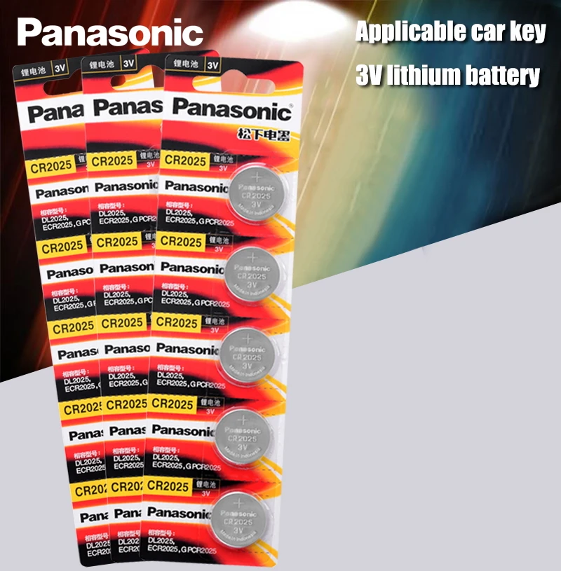 Оригинальные аккумуляторы для аккумуляторов Panasonic cr2025 15 шт./лот cr 2025 3V литиевая
