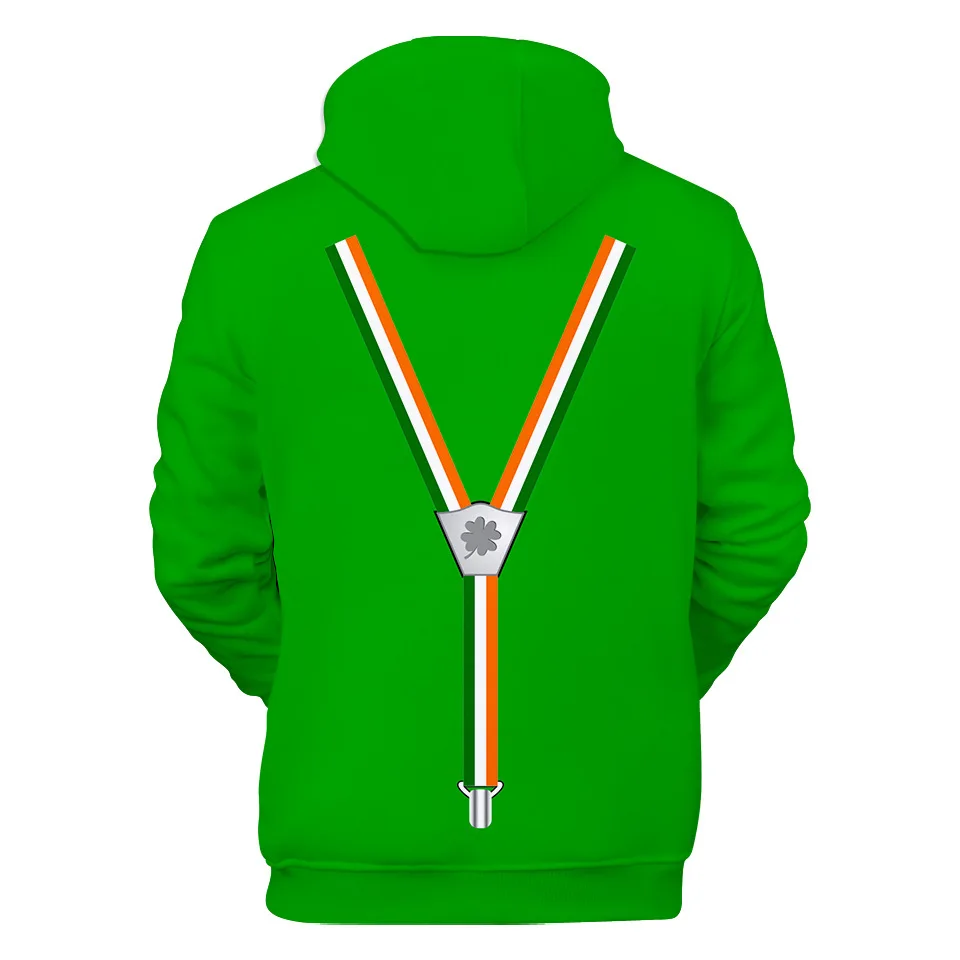 St. Patrick. sDay/зеленая шляпа ирландский фестиваль толстовки с капюшоном для