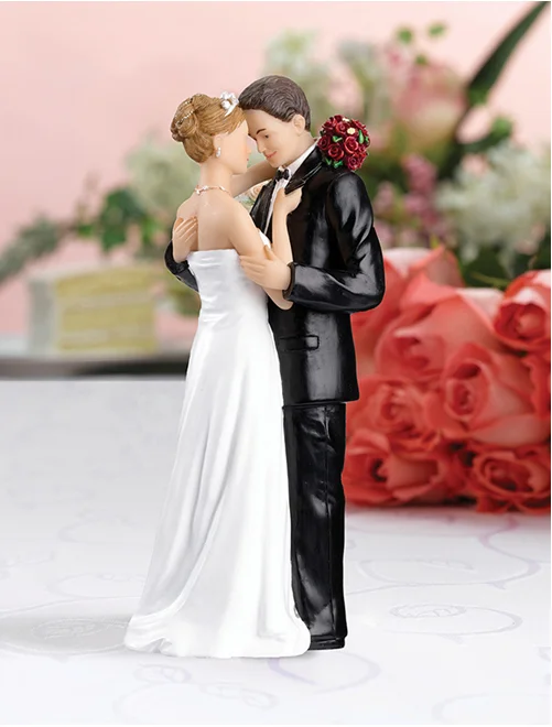 Забавный Топпер для торта романтическая роза свадебные принадлежности фигурки |