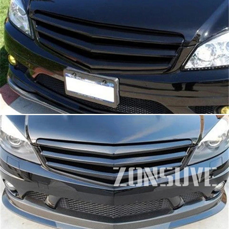 Запчасти для Mercedes Benz C Class W204 2007 2012 года из углеродного волокна|Гоночные решетки| |