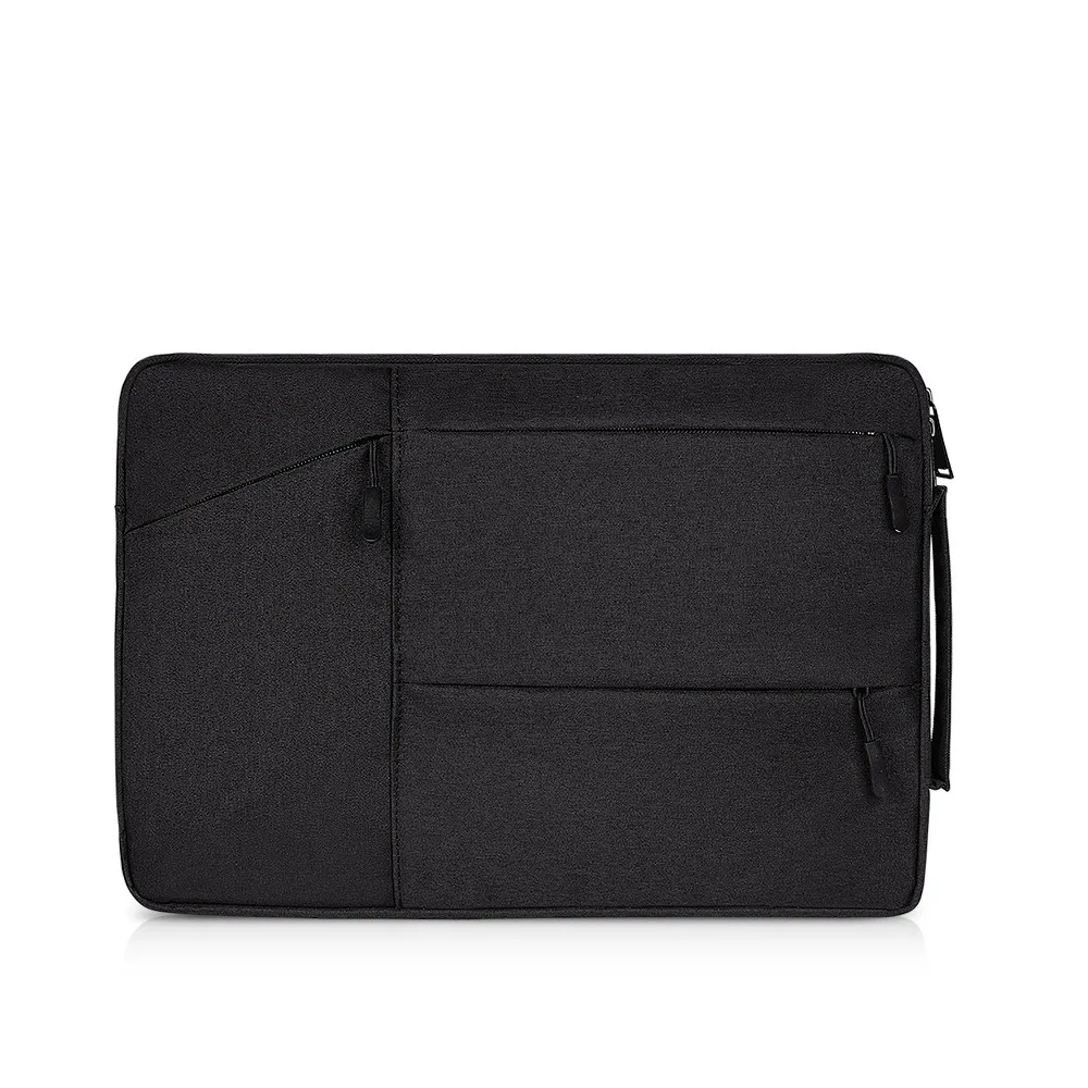 Black Сумка для ноутбука Macbook Air 11 1" Pro retina 12 14 15 15,6 дюймов чехол для ноутбука чехол для планшета Xiaomi Air hp Dell - Цвет: Black