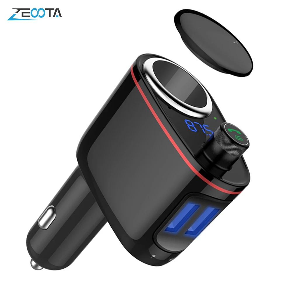 Автомобильное зарядное устройство с Bluetooth FM передатчиком и двумя USB