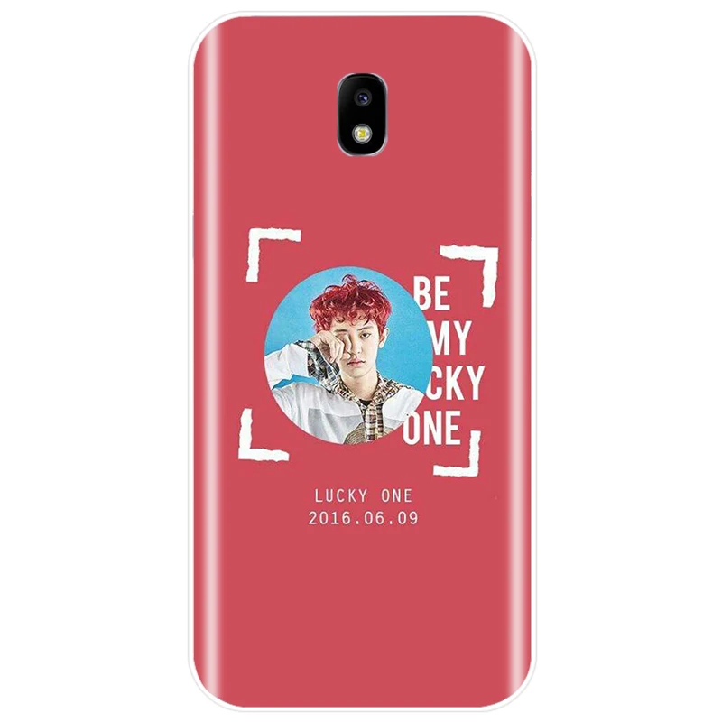 Чехол для телефона Kpop exo Lucky one KOKOPOP чехол из ТПУ Samsung Galaxy J4 J5 J6 J8 2018 J3 J7 2017 J7MAX 2016 J3PRO |