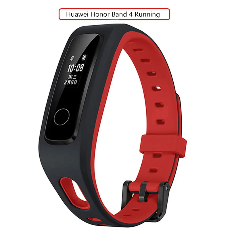 Браслет HONOR Band 4, умный фитнес-браслет, трекер, спортивный браслет, трекер активности в реальном времени, смарт-носимые устройства - Цвет: Running 4 Red