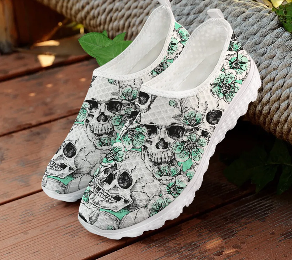 Женские сетчатые кроссовки INSTANTARTS темно синие туфли на плоской подошве с принтом