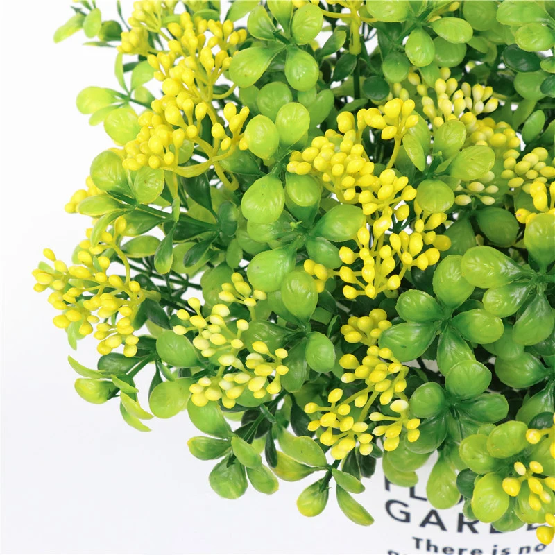

1Pc Milan Artificial Flower Simulation Potted Plants Small Wild Fruit Home Desktop Decor Fence Flower Arrangement Accessories