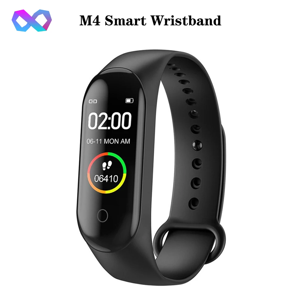 Водонепроницаемый шагомер умный Браслет M4 напоминание о сообщении мониторинг