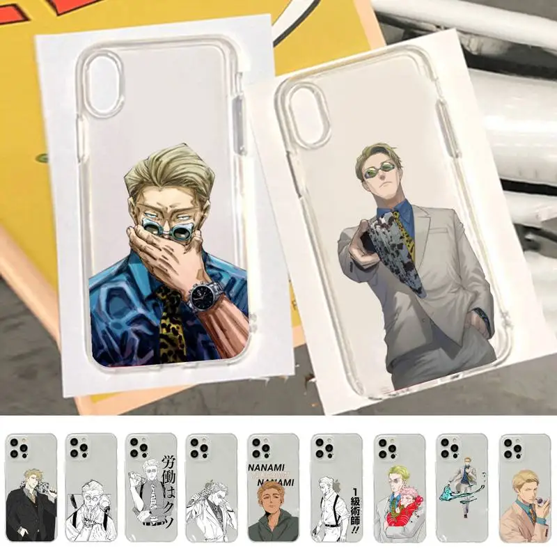 

Kento Nanami Jujutsu Kaisen Phone Case for iphone 13 11 12 pro XS MAX 8 7 6 6S Plus X 5S SE 2020 XR case