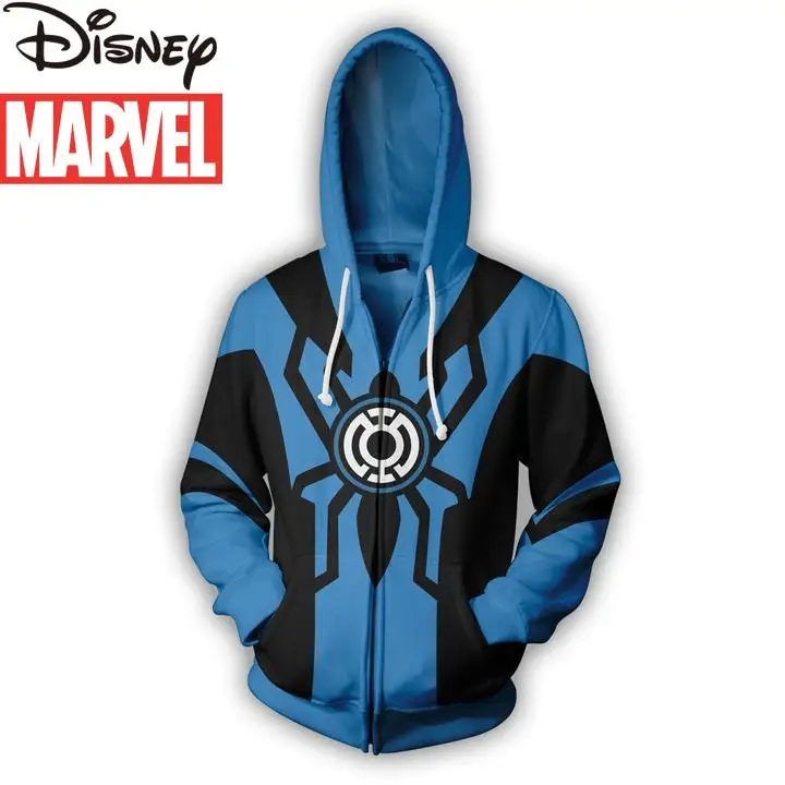 

Disney Marvel Fall/Winter New Men's SpiderMan Sports Sweater Zipper Loose Casual Fashion All-match